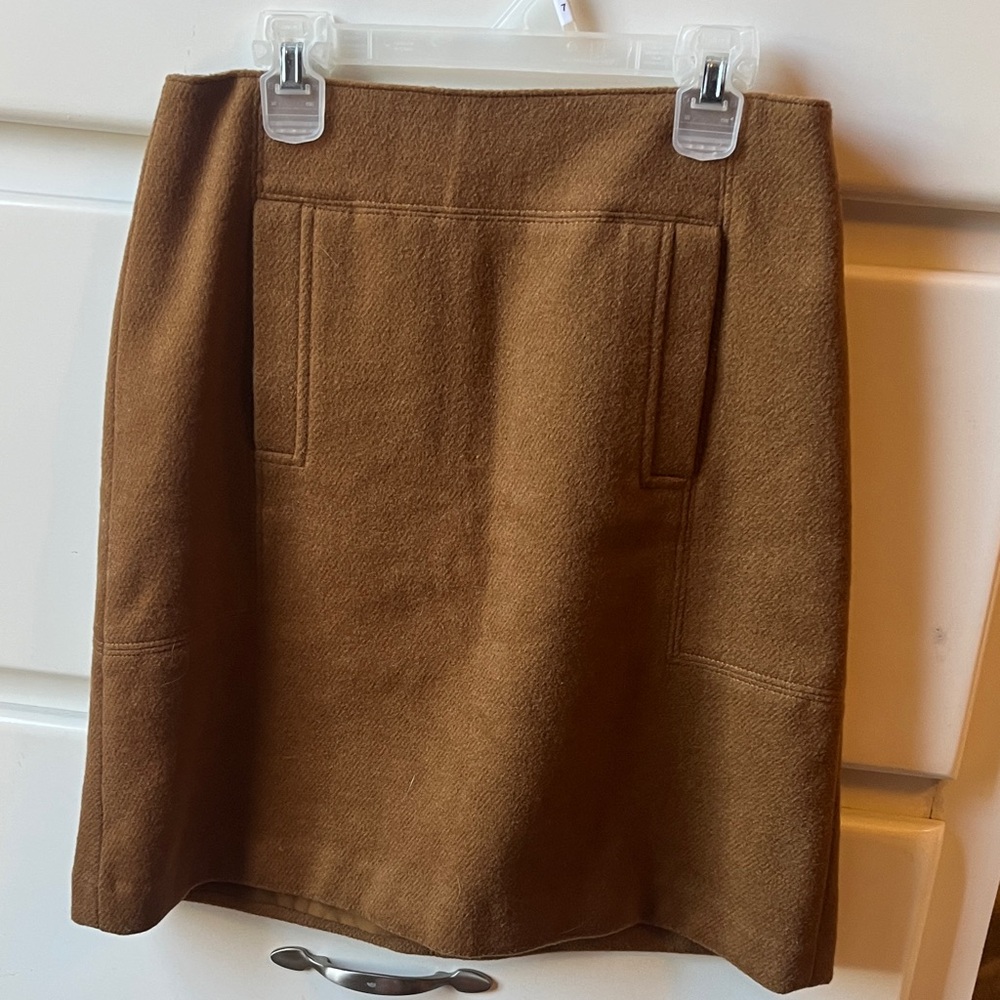 LOFT Brown Wool Skirt